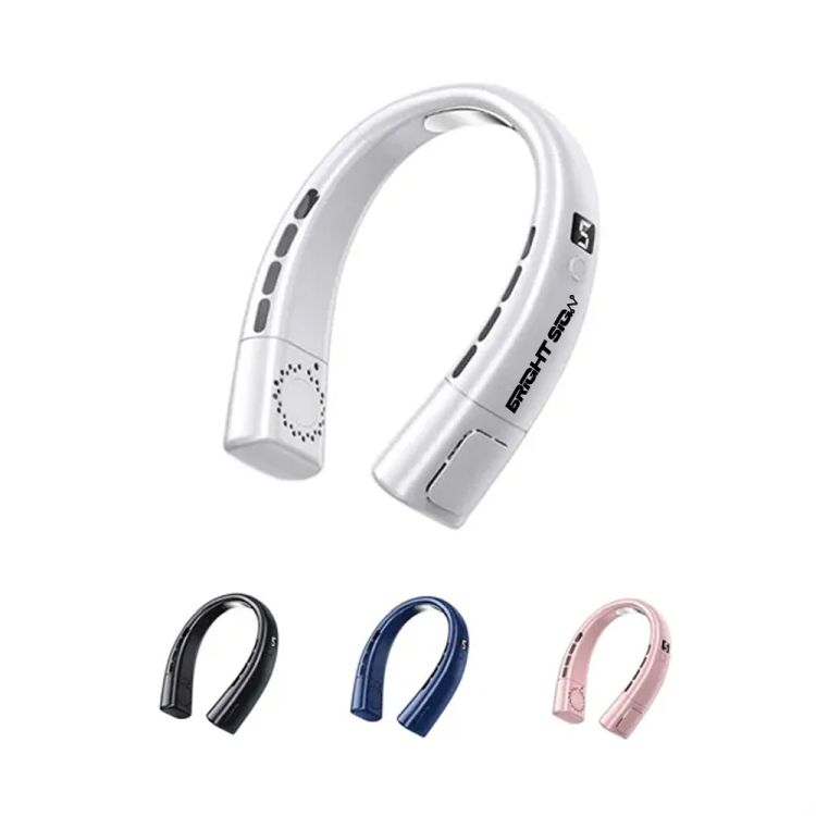 5-Speed Neck Fan with Power Display & LED Light 1