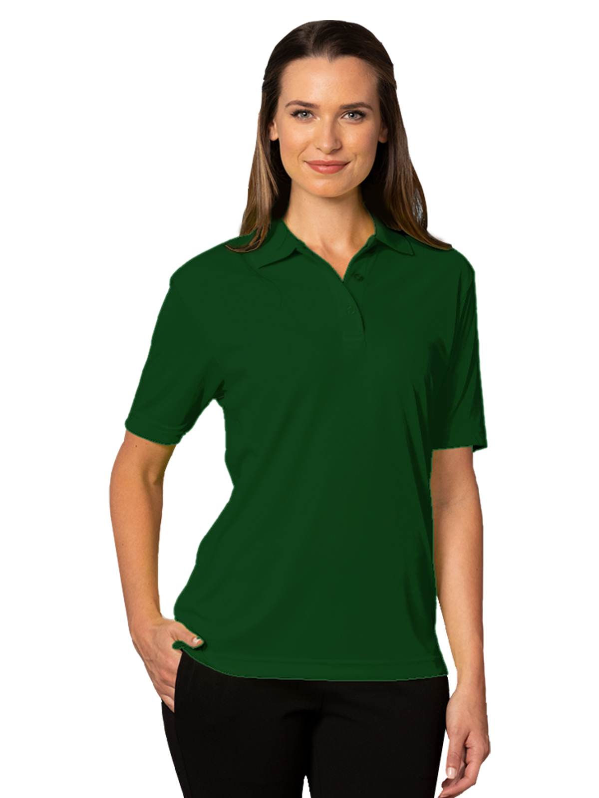 Blue Generation - Women's Pocketless Value Wicking Polo 1