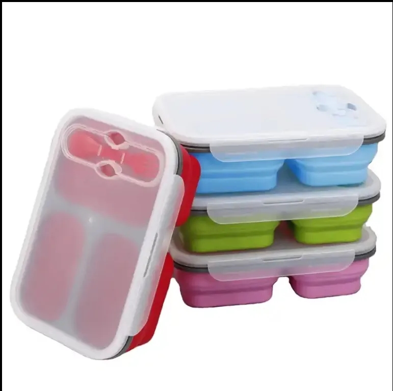 Folding Silicone Lunch Box 2