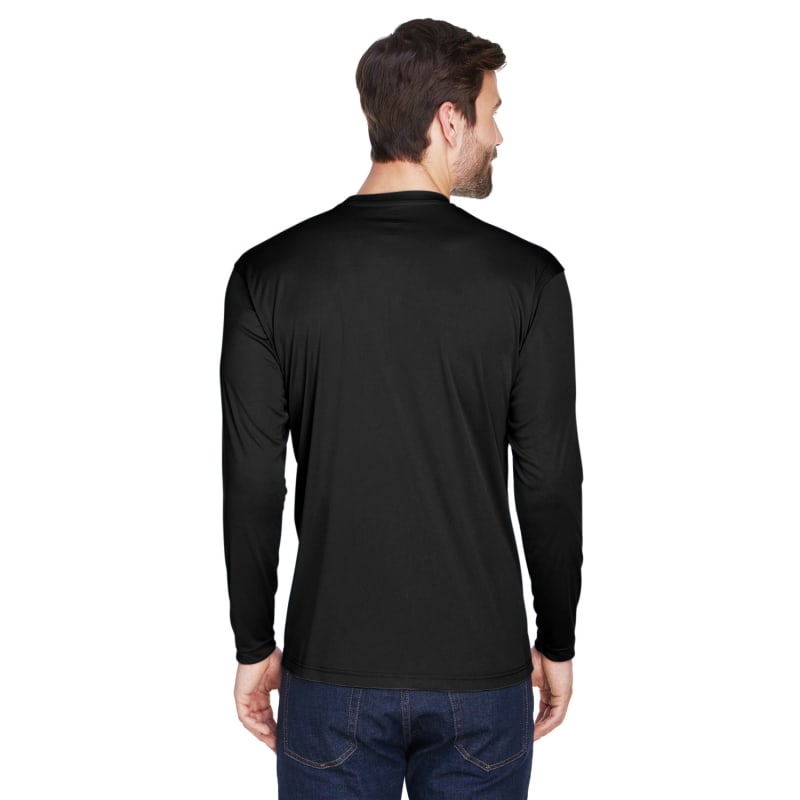 UltraClub Adult Cool & Dry Sport Long-Sleeve Performance Interlock T-Shirt 10