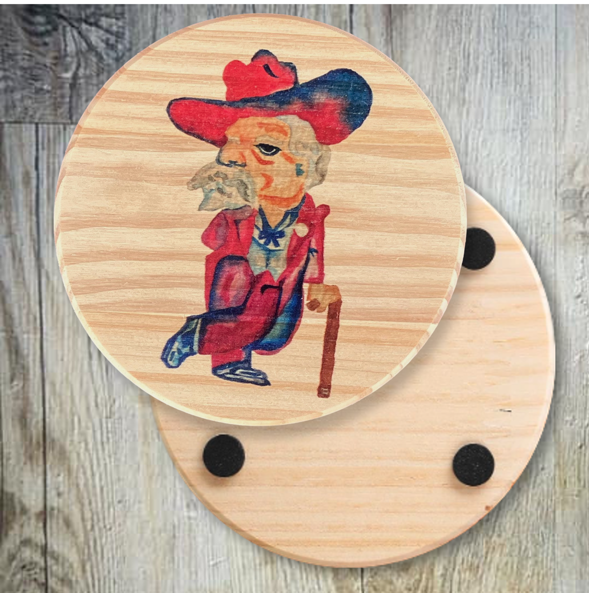 Round Wood Coaster 13