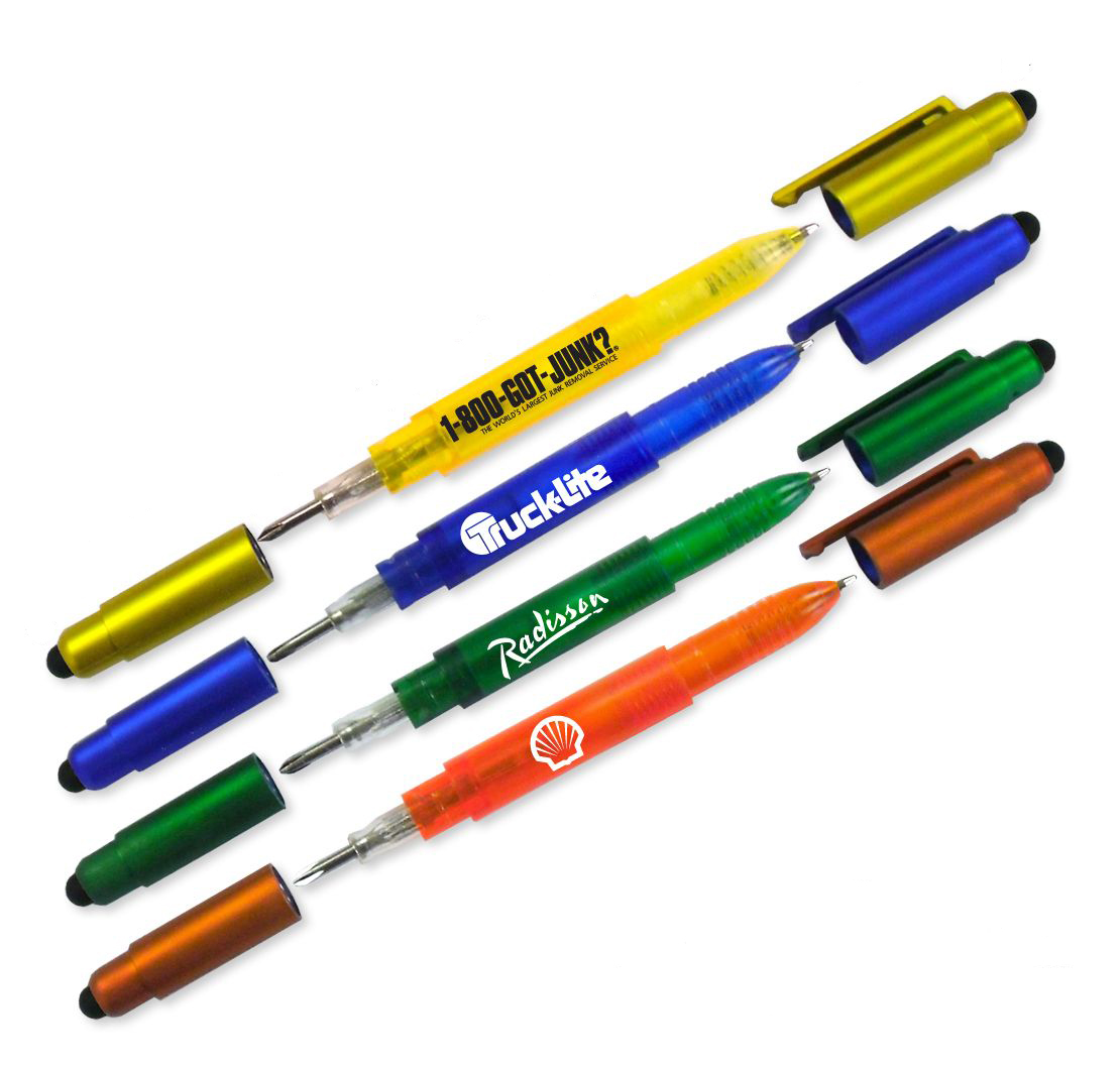 Popular Tool ! Screwdriver Pen With Dual Stylus 2