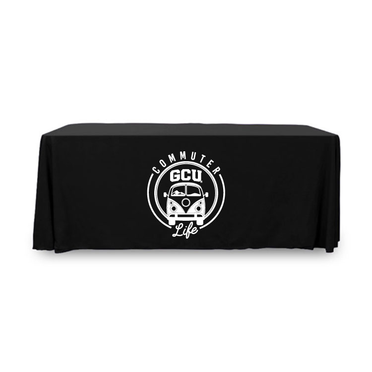 6 ft. Throw PolyKnit Table Cover (One Color Logo) 13