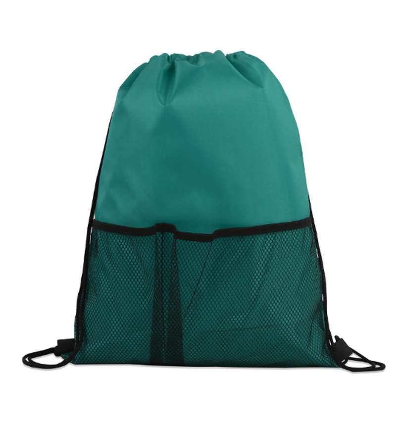 Drawstring Backpack/Mesh Slip Pocket 3