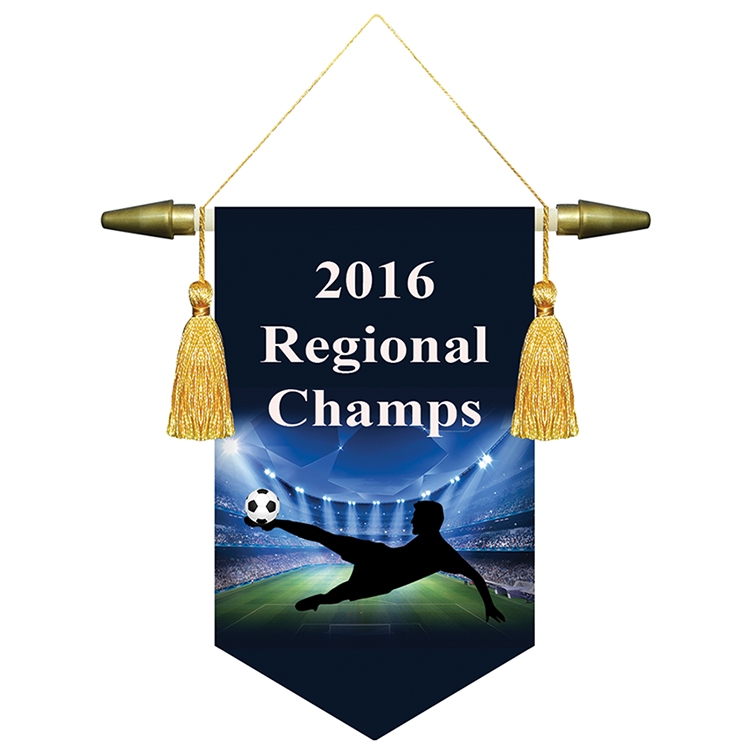 6" x 9" Podium Banner, V Cut/ No Fringe 2