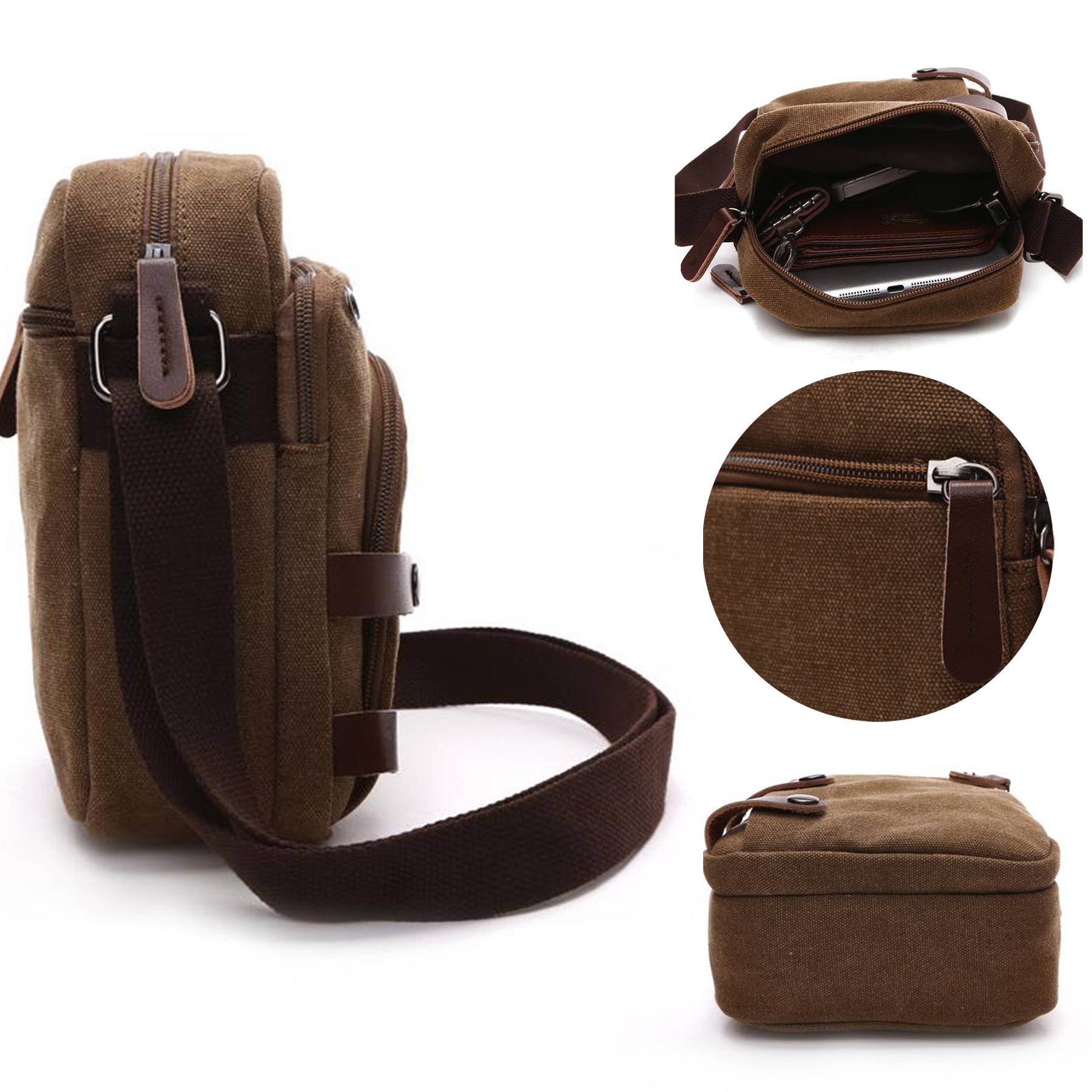 Canvas wearable Cross-body bag 6