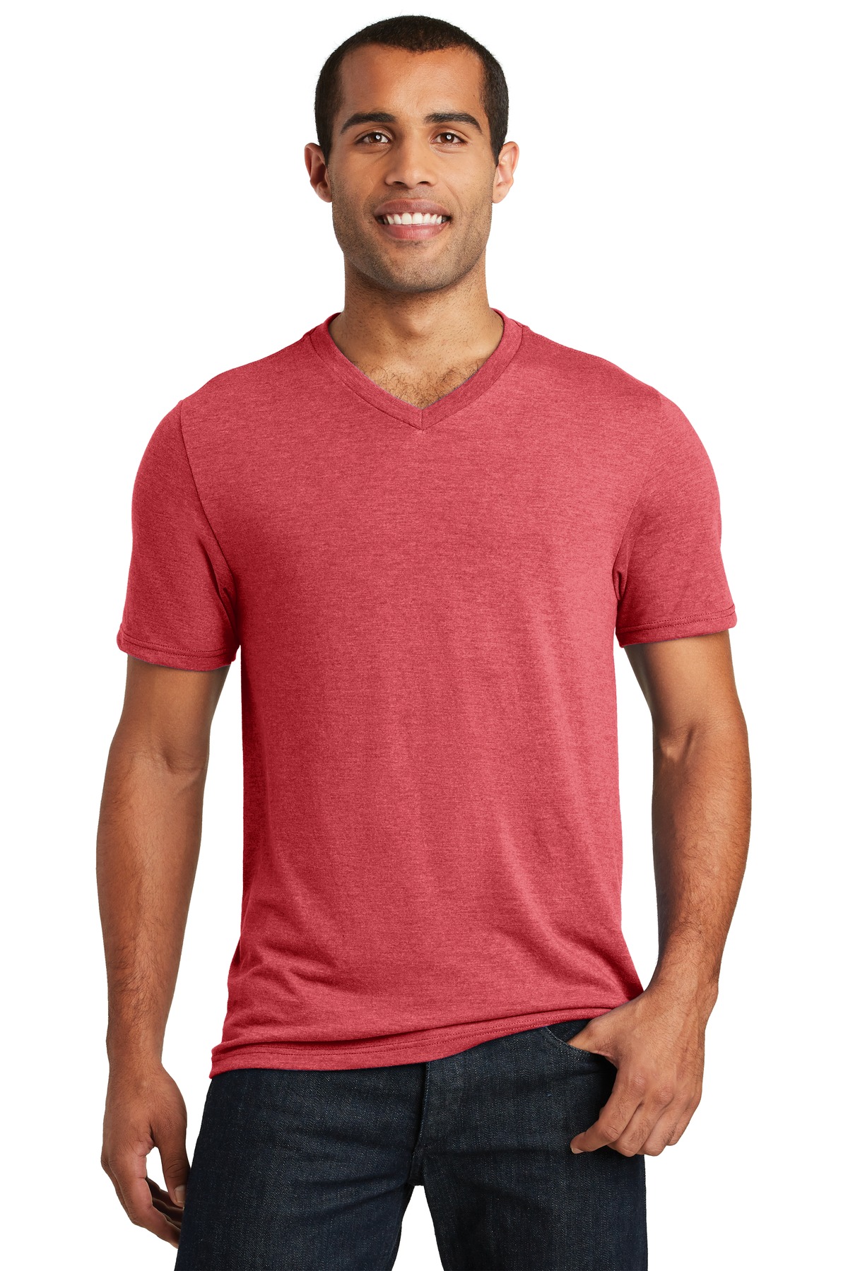 District Perfect Tri V-Neck Tee. DT1350 3