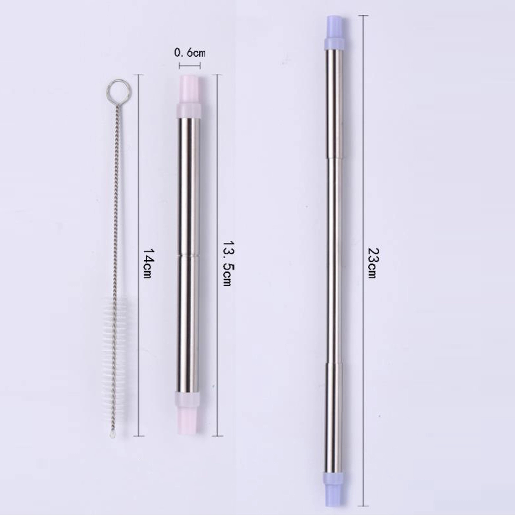 Telescopic Straw with Leather Bag 4