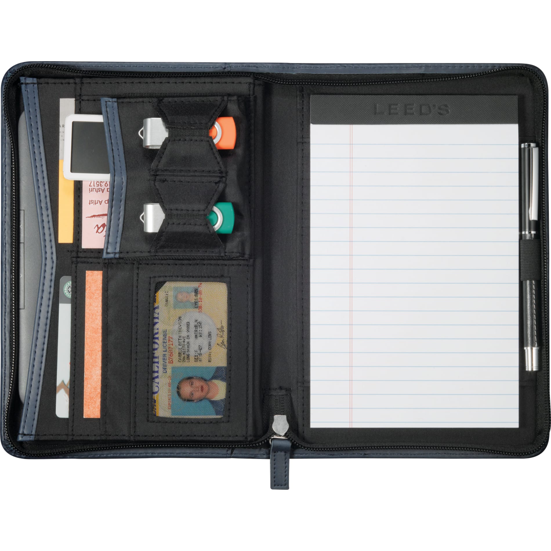 Jr Zippered Padfolio w FSC Mix Paper