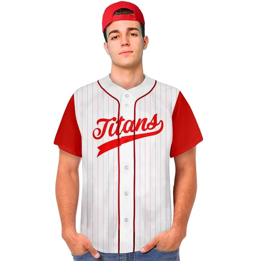 Men's Full Button Custom Baseball Jersey 2