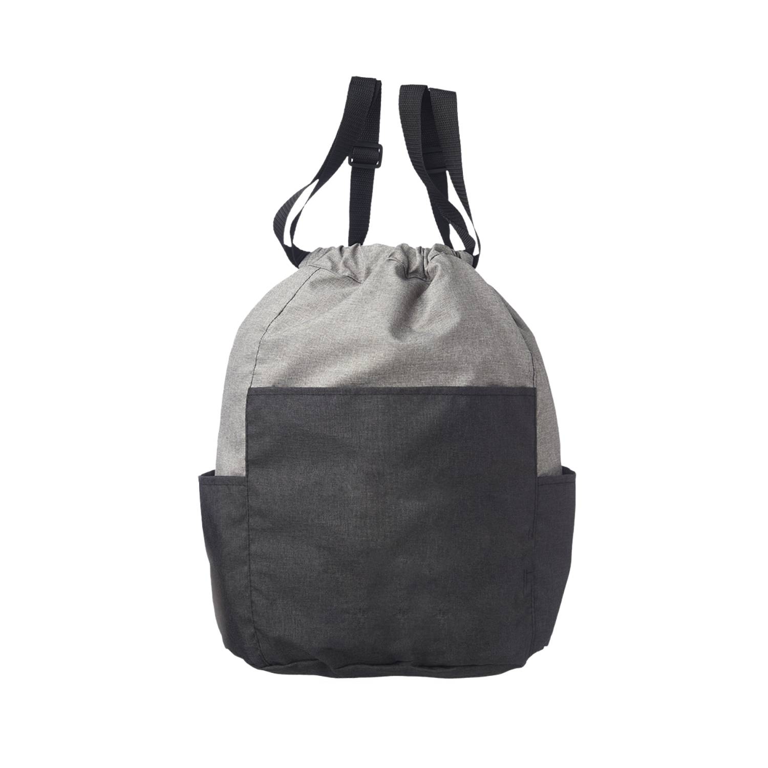Two Tone Satchel Drawstring Backpack 6