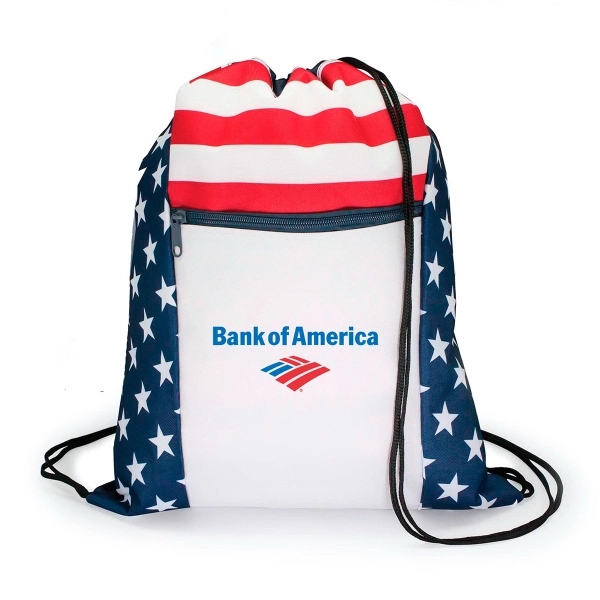 Patriotic Drawstring Backpack 1