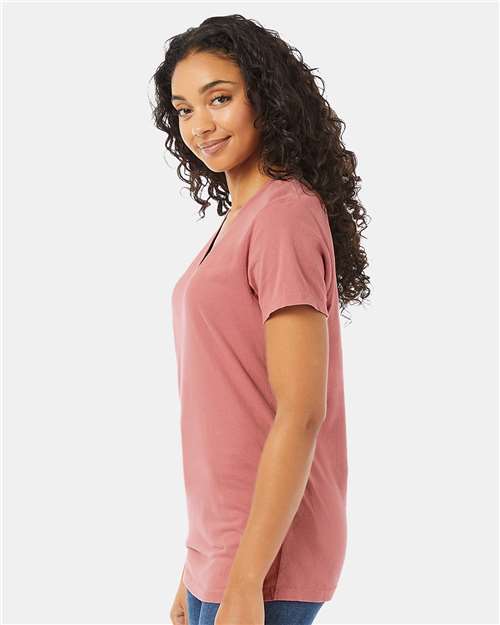 Women's Garment-Dyed V-Neck T-Shirt - GDH125 31