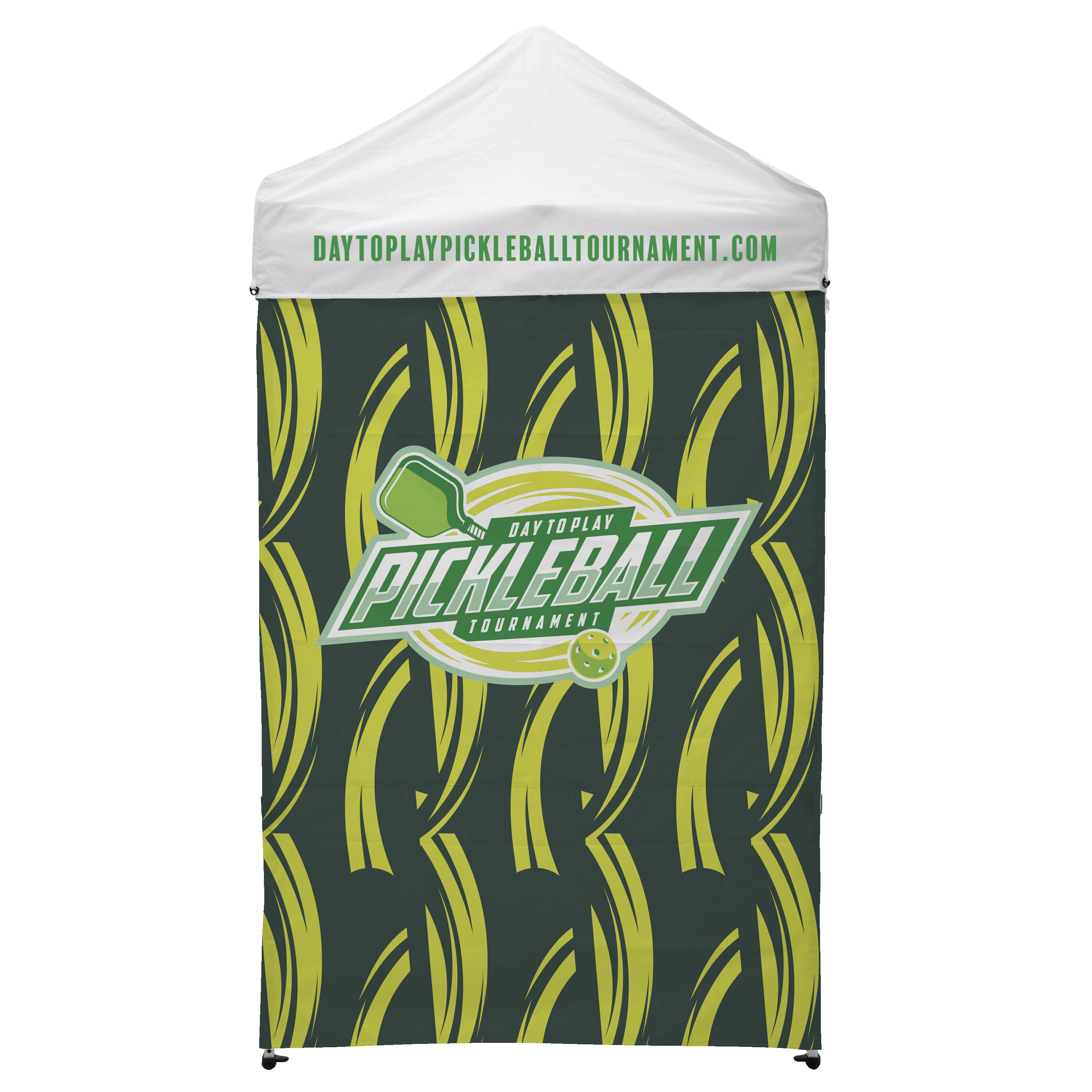 5' Economy Tent Full Wall (Dye Sublimated, Single-Sided) 3