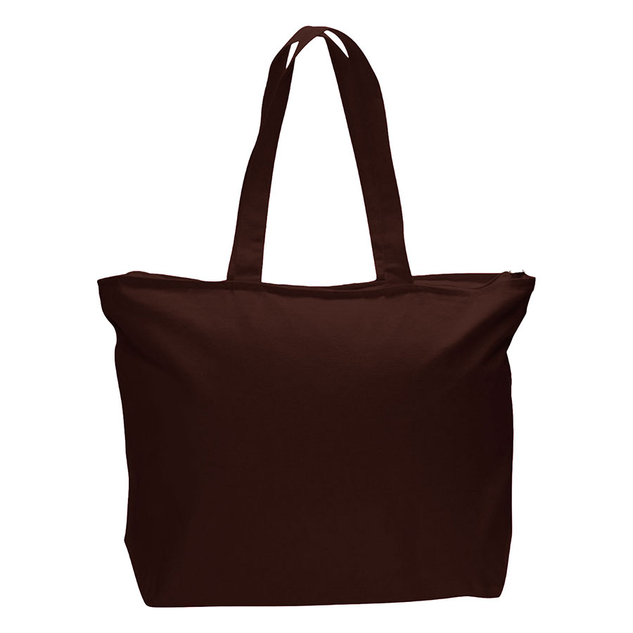 12 oz Cotton Canvas Large Tote Bag - 23"W x 17"H x 6"D x 4