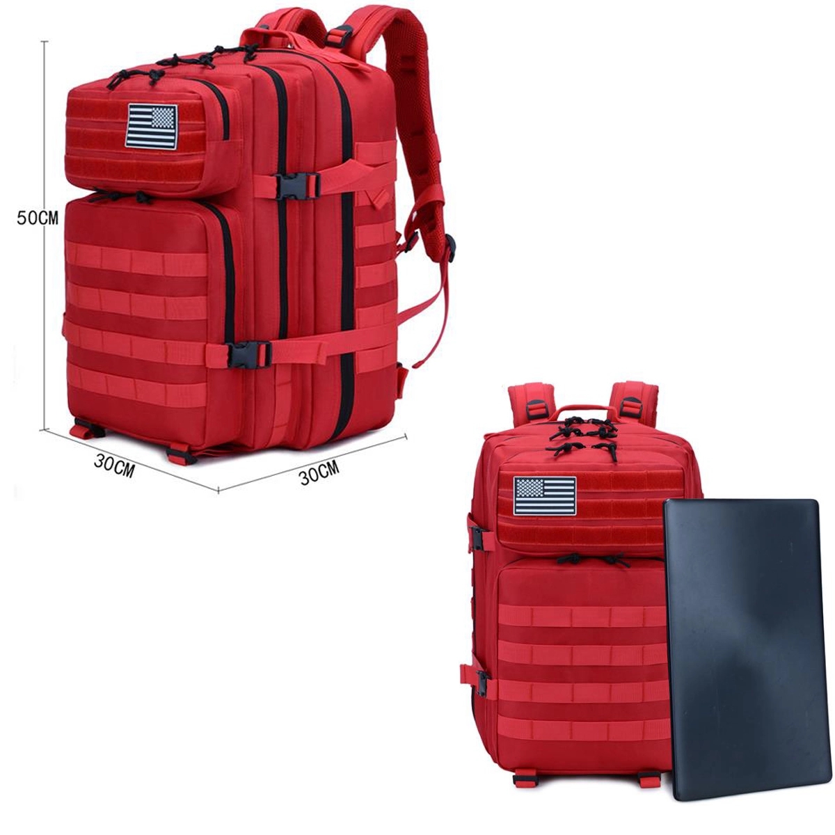 45L Camping Hiking Backpack Waterproof Traveling Daypack 2