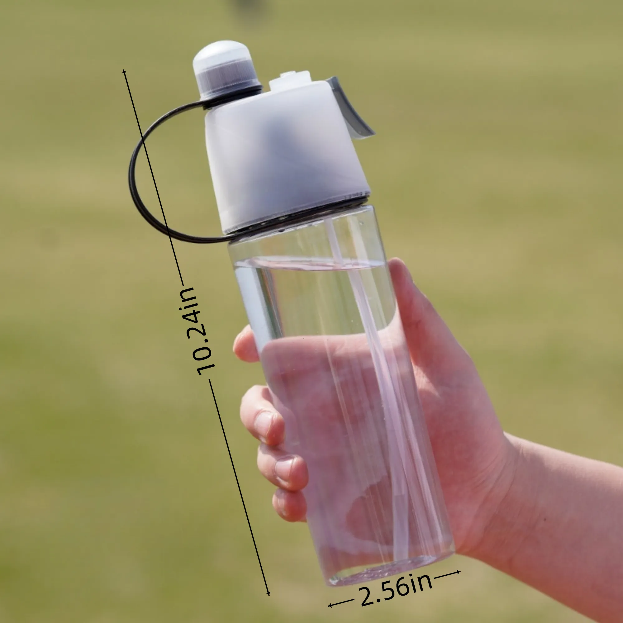 Misting Water Bottle, 2-in-1 Mist and Sip Bottles 1