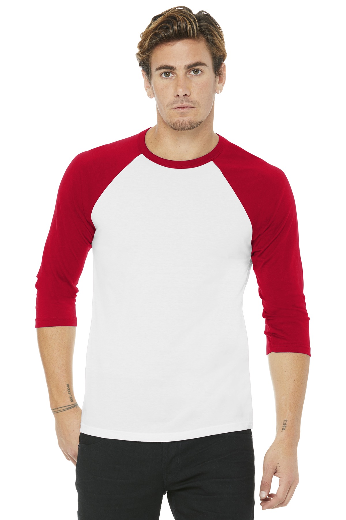 BELLA+CANVAS Unisex 3/4-Sleeve Baseball Tee. BC3200 88