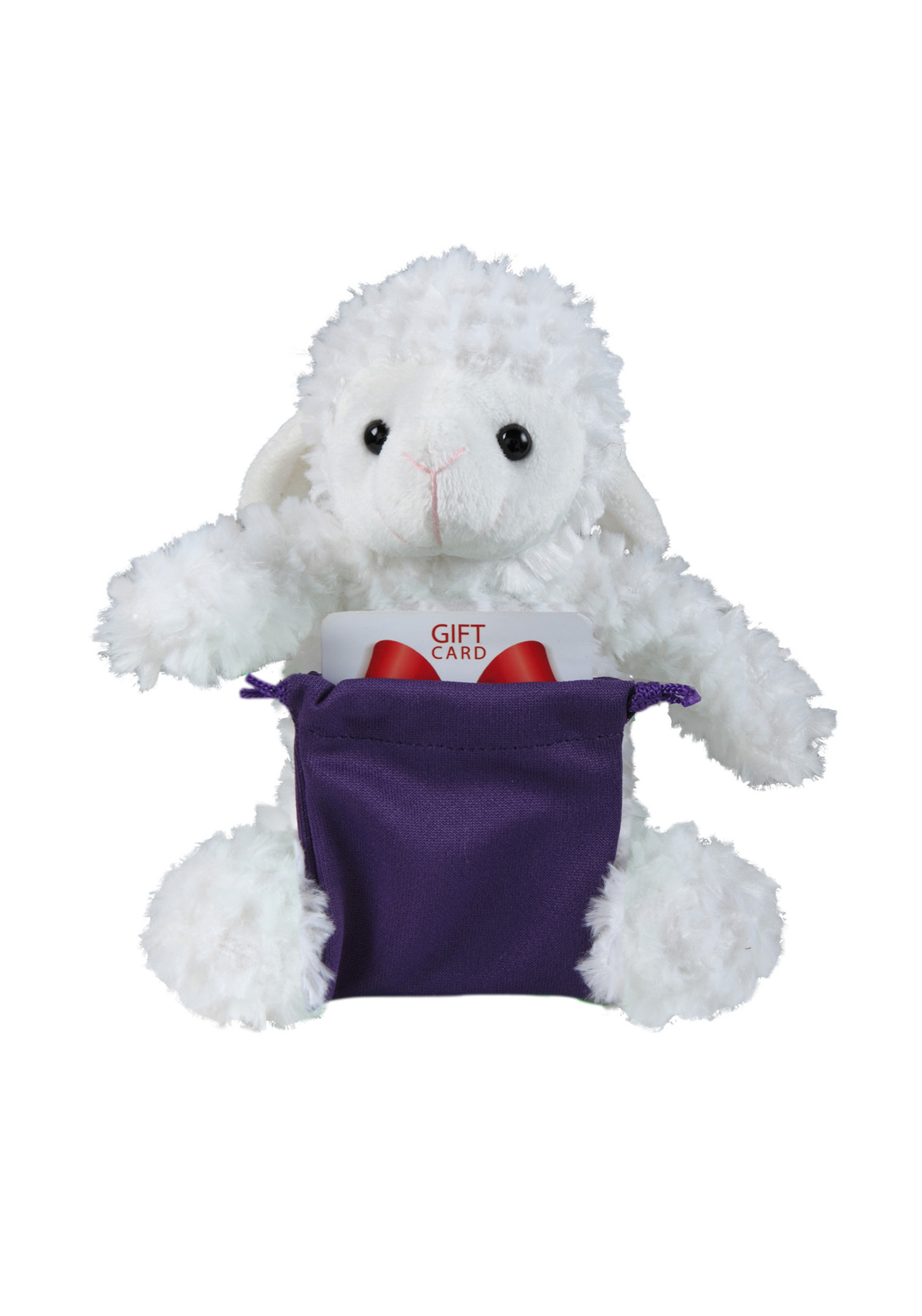 soft plush Sheep with gift card sack