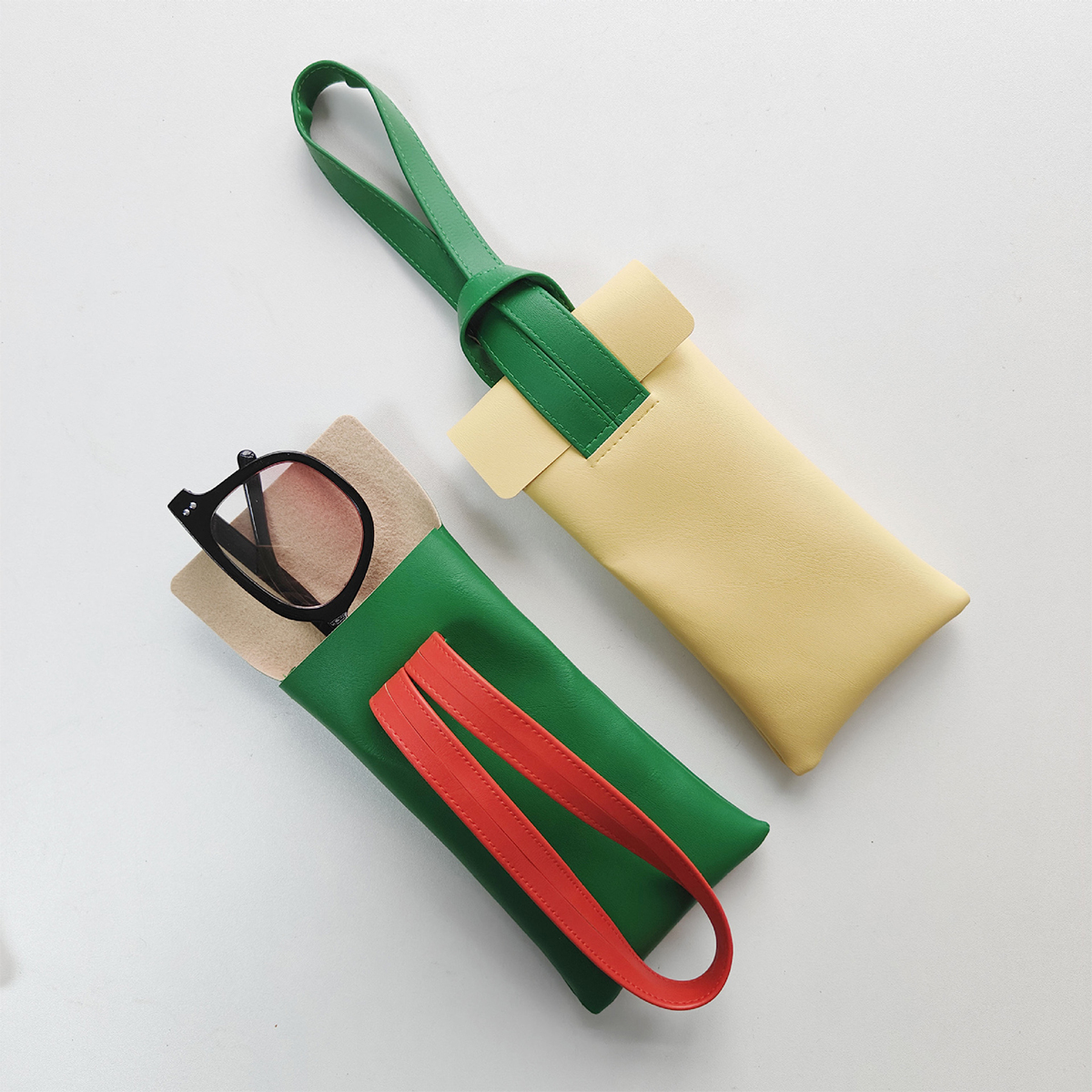 Glasses Bag Anti-Pressure Contrast Color Sunglasses Storage 10