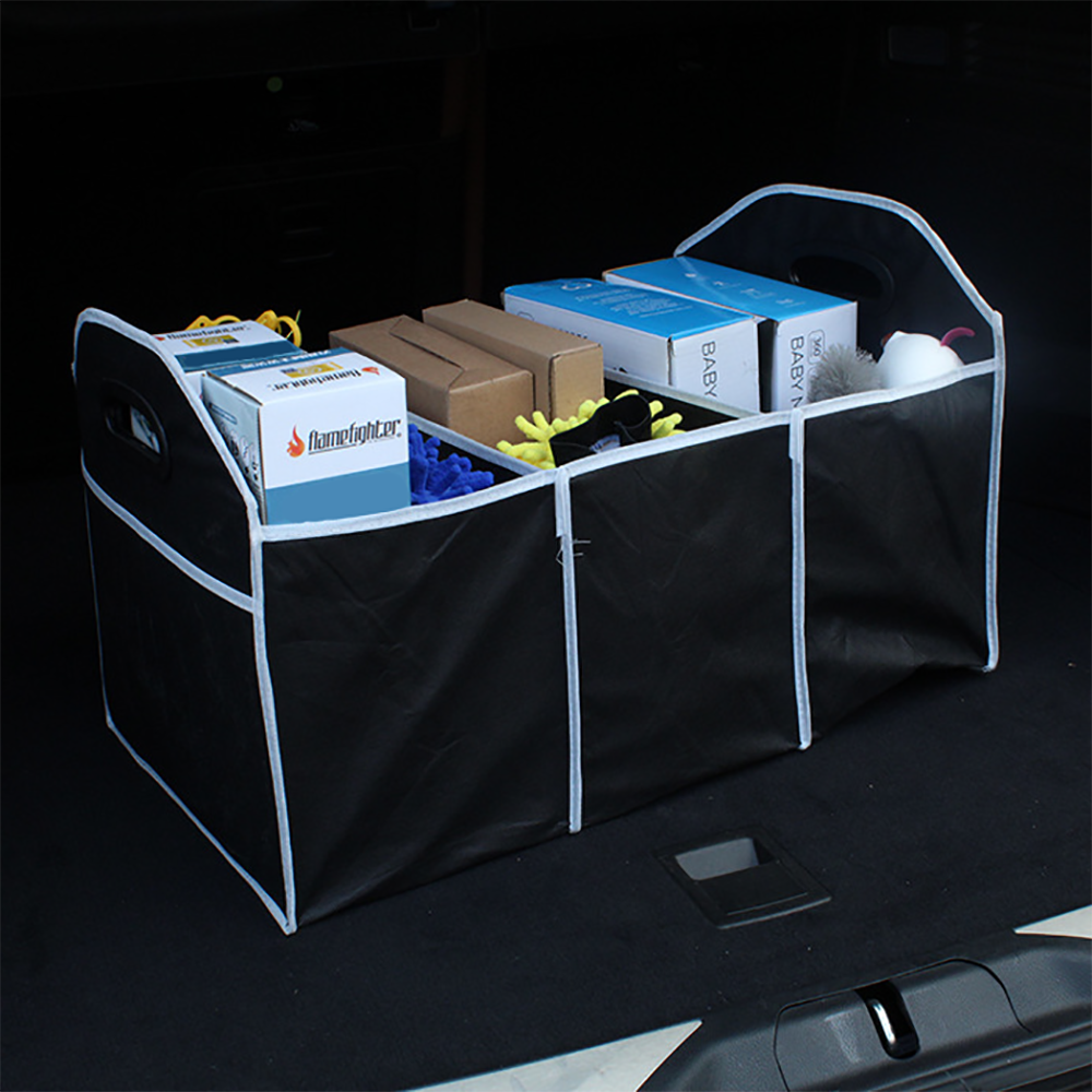 Non Woven Car Foldable Travel Back Seat Trunk Organizer 8