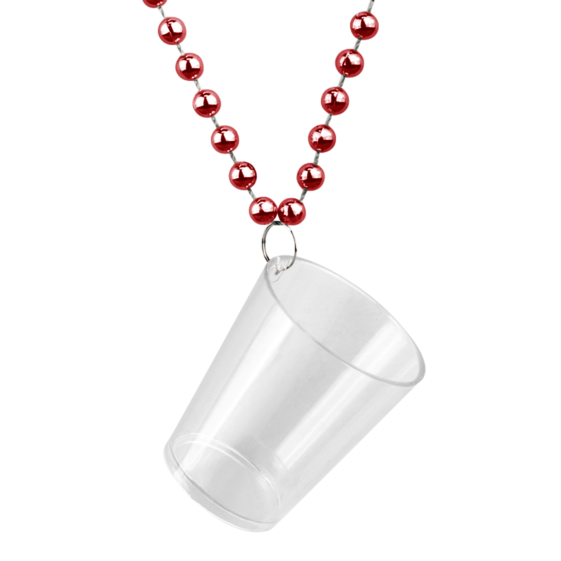 Plastic Shot Glass With Beaded Chain For Parties & Events 10