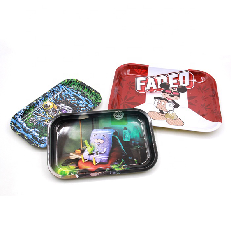 Custom Full Color Tin Rolling Tray 2