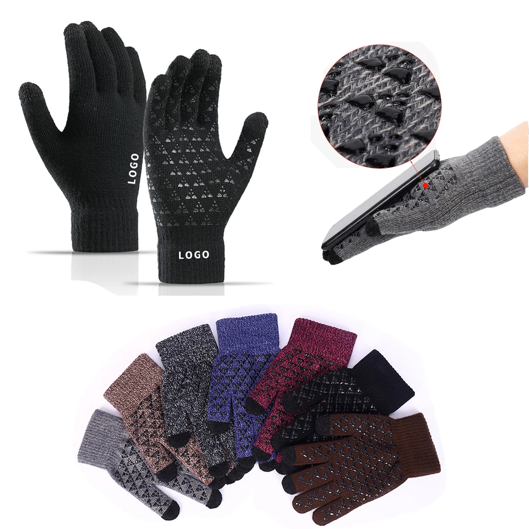 Winter Knit Touchscreen Gloves 7