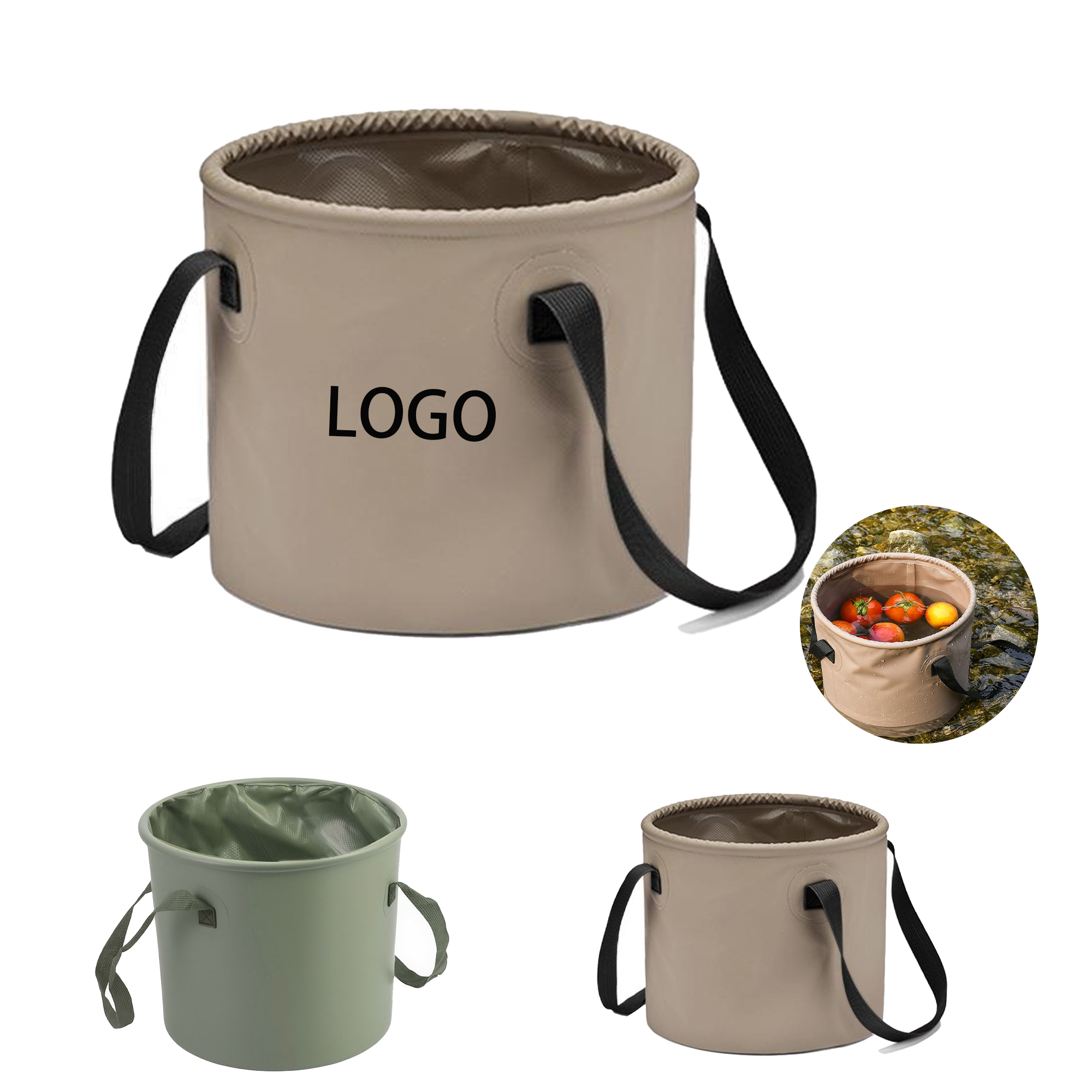 10L Camping Collapsible Bucket 2