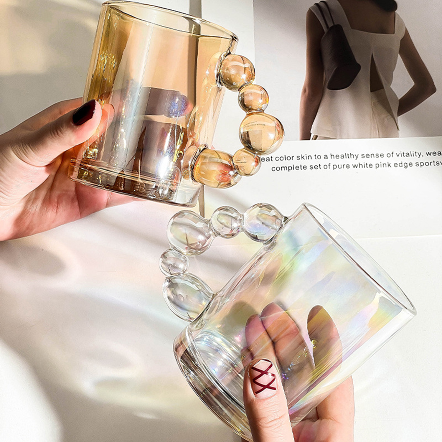 Crystal Vintage Glass Tea Cup 3