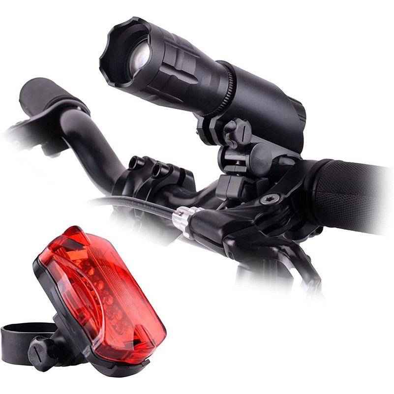 LED Bike Lights Easy to Mount Headlight and Taillight 5