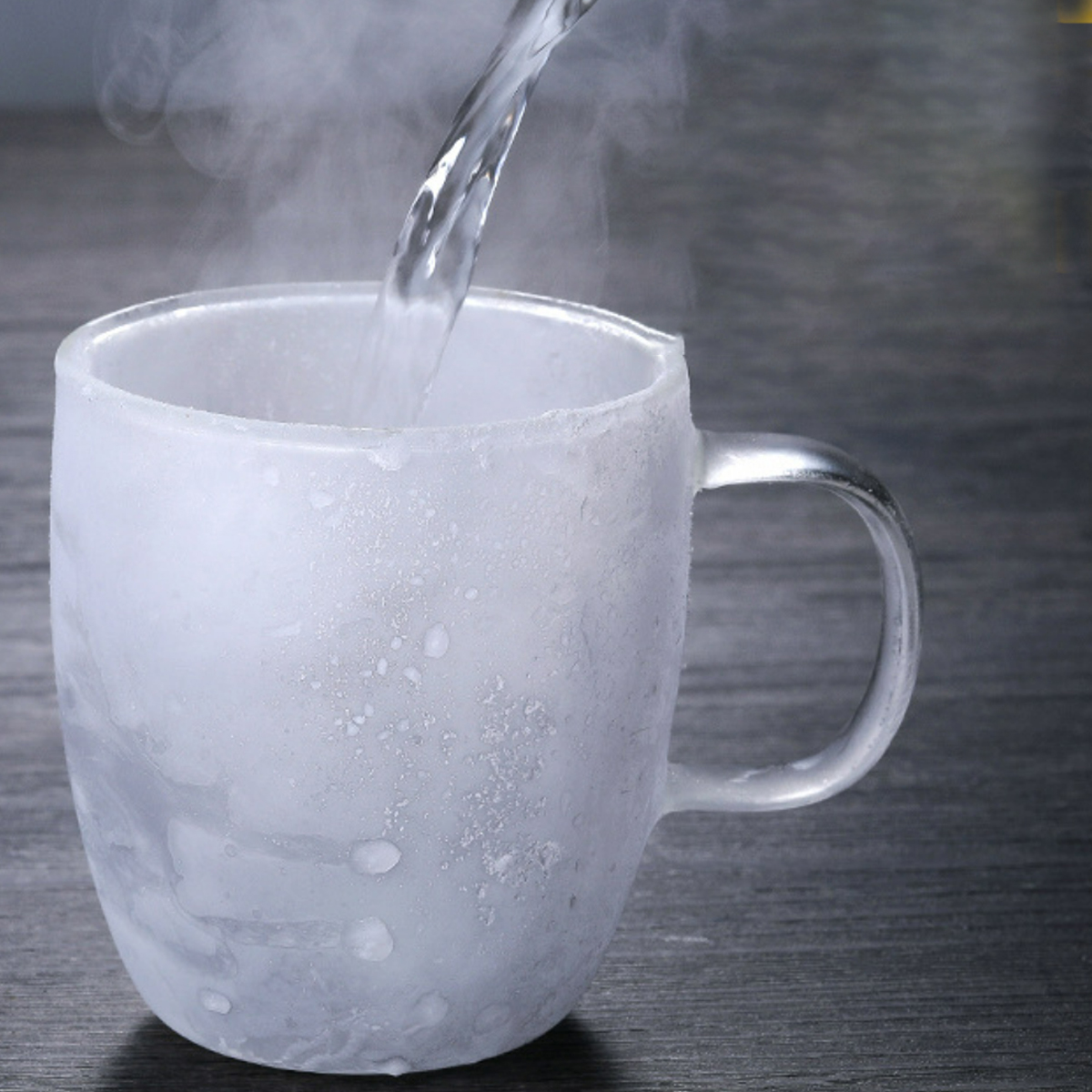 Double Wall Insulated Glass Coffee Mug with Handle 5