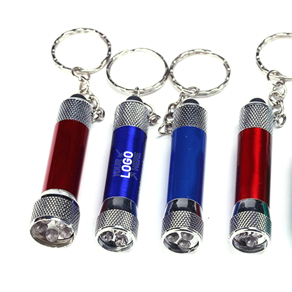 5 LED Aluminum Flashlight with Keychain