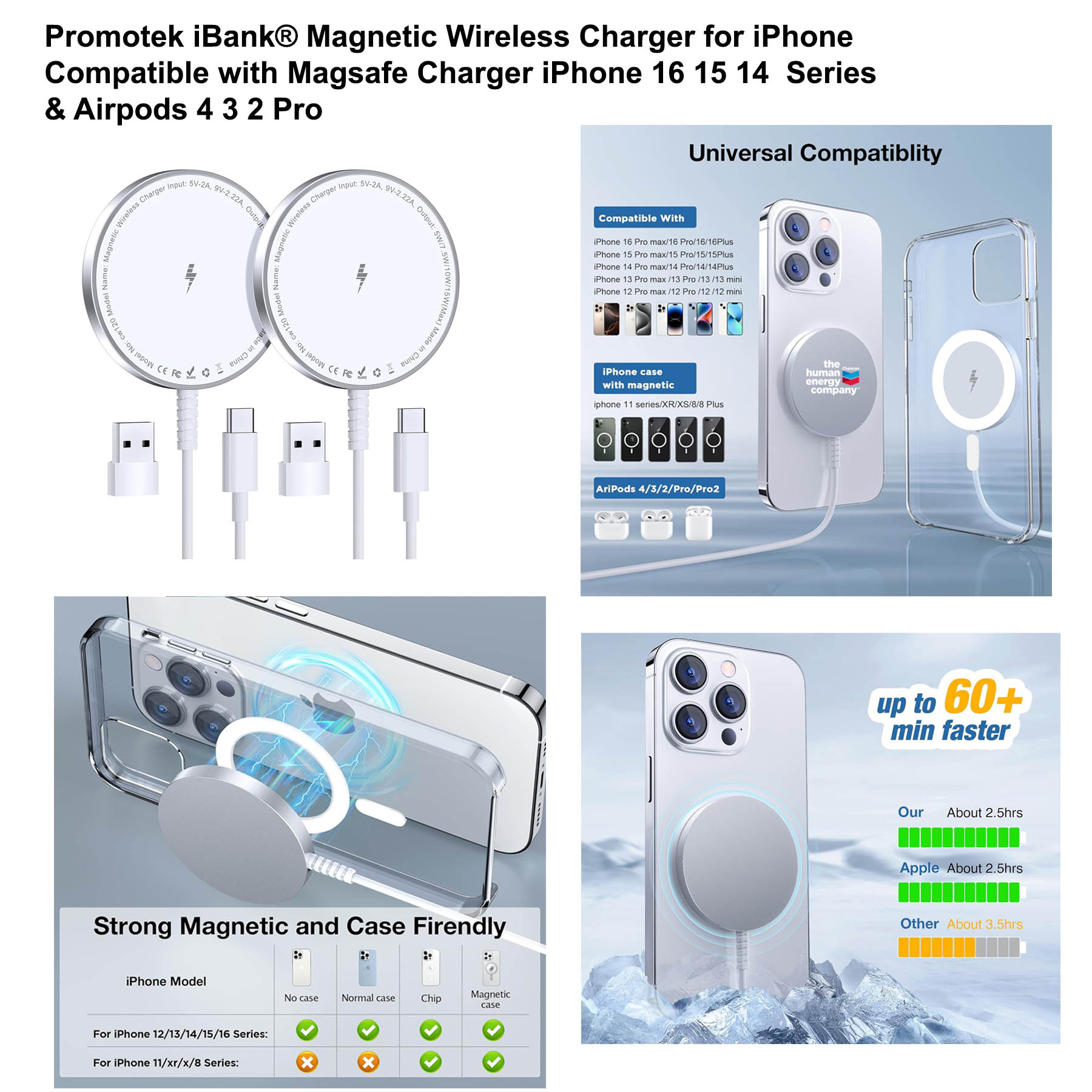 iBank ® MagSafe Compatible 15W Fast Wireless Charger 2