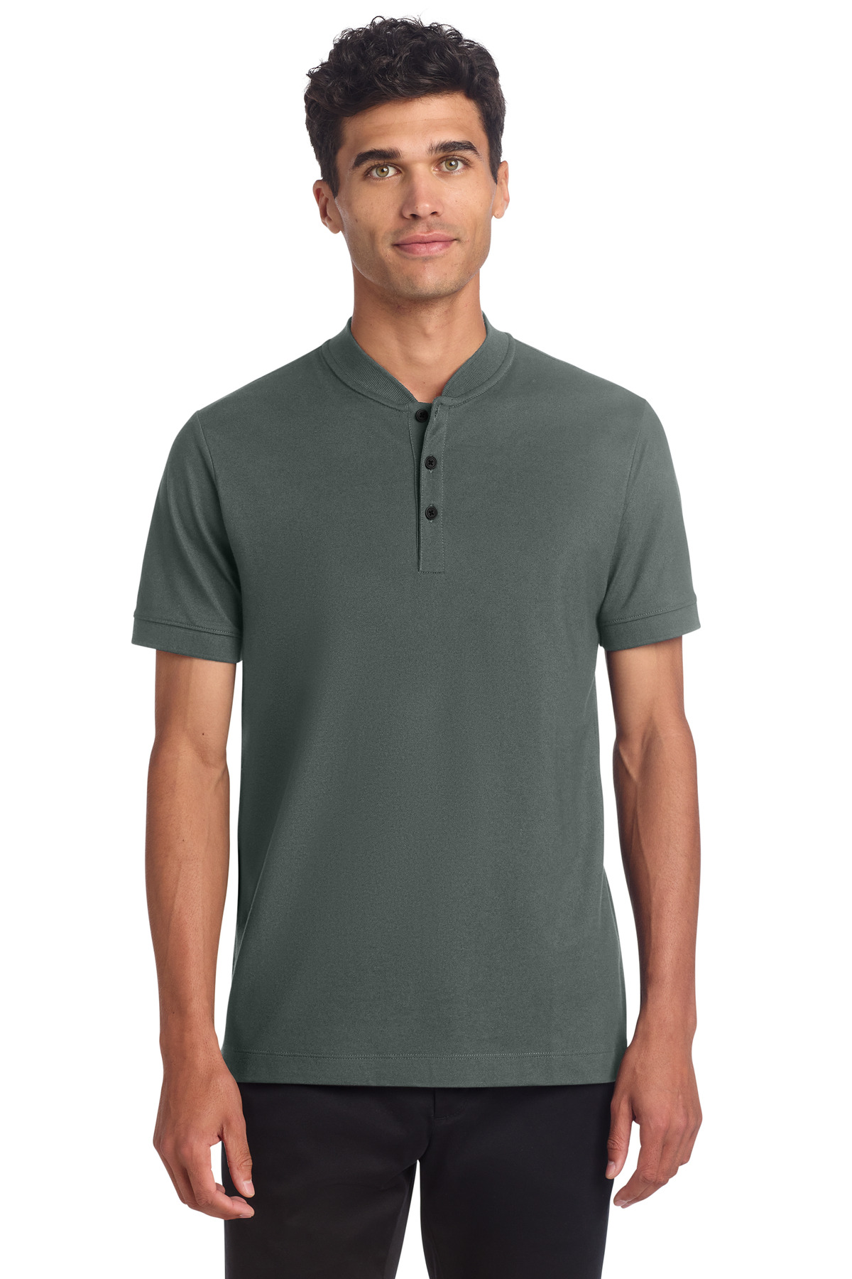 Mercer+Mettle Stretch Pique Henley MM1008 48