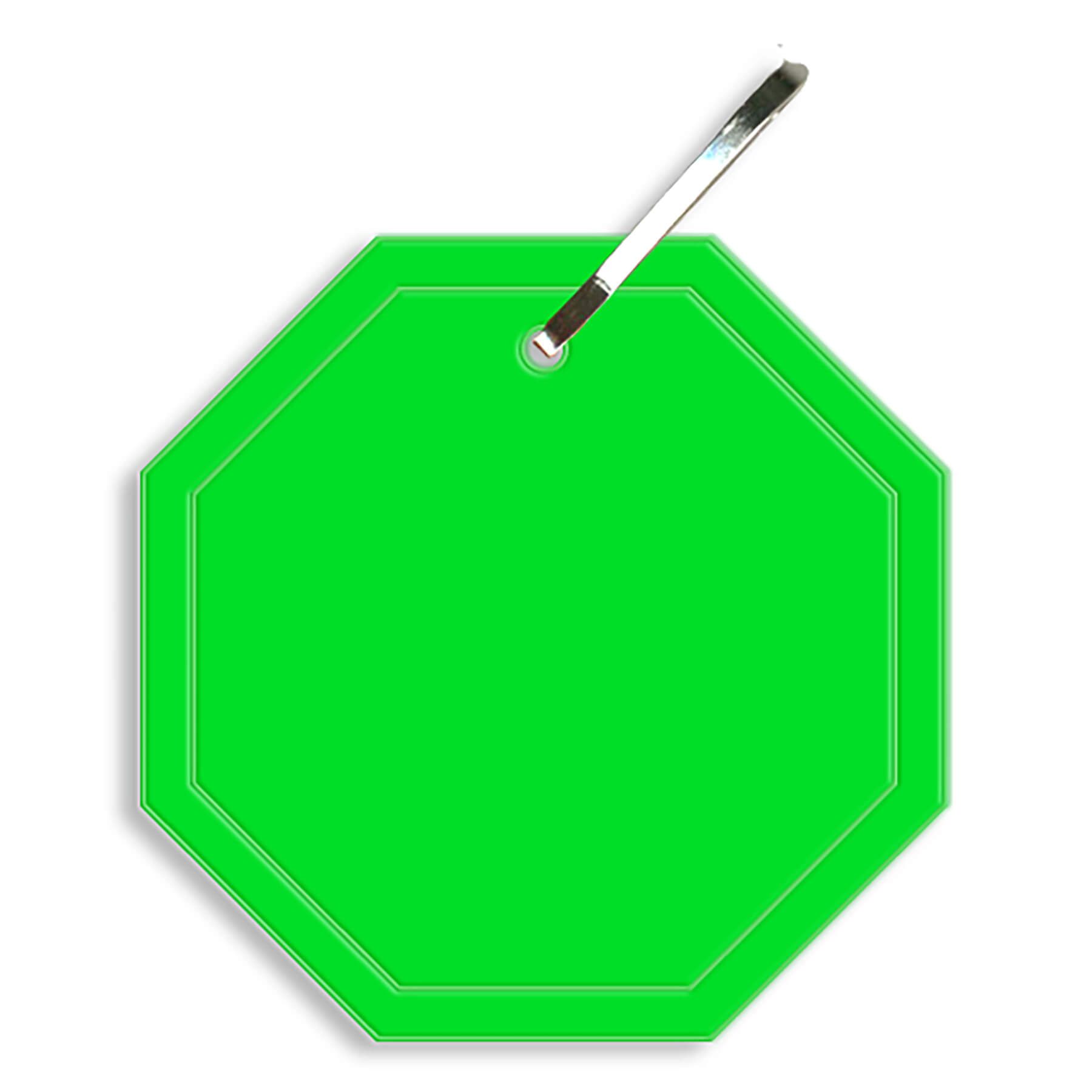 Octagon Reflective Zipper Pull 16