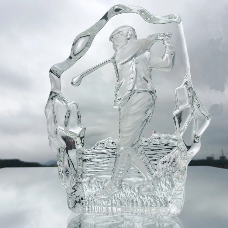 Tennis Swing Crystal Trophy 3