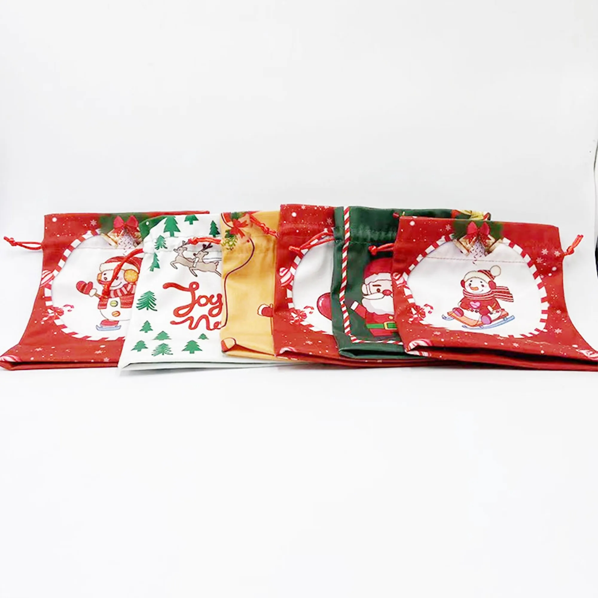 Christmas Gift Bags Drawstring 2