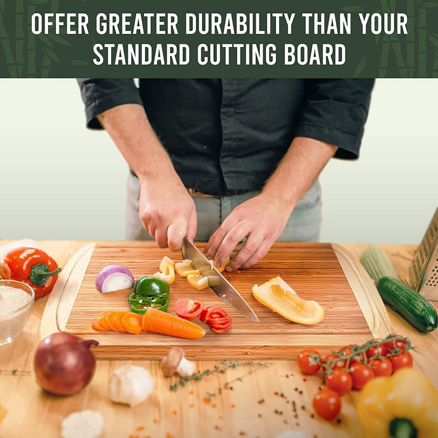 Extra Large Bamboo Cutting Board for Household Use 4