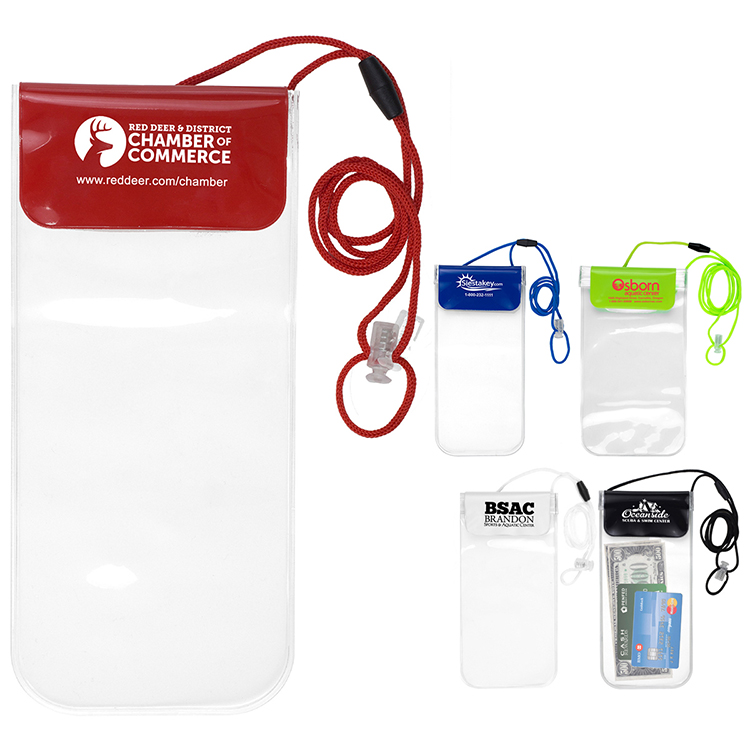 "Truckee" Clear Touch Through Water-Resistant Cell Phone and Accessories Carrying Case 3