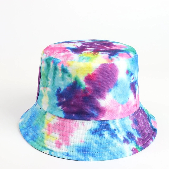 New Folding Double-sided Cotton Bucket Hat 8