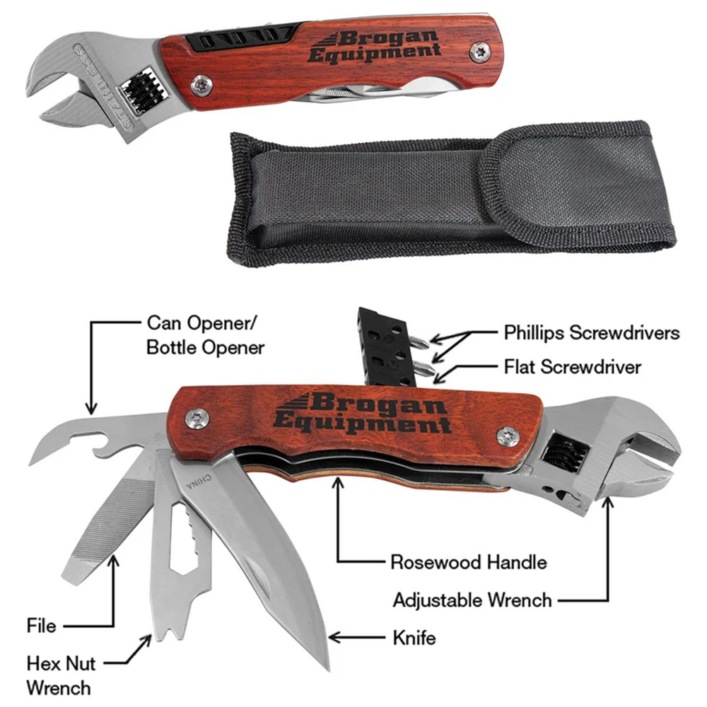Personalized 6 1/2" Multi Tool Rosewood Wrench 4