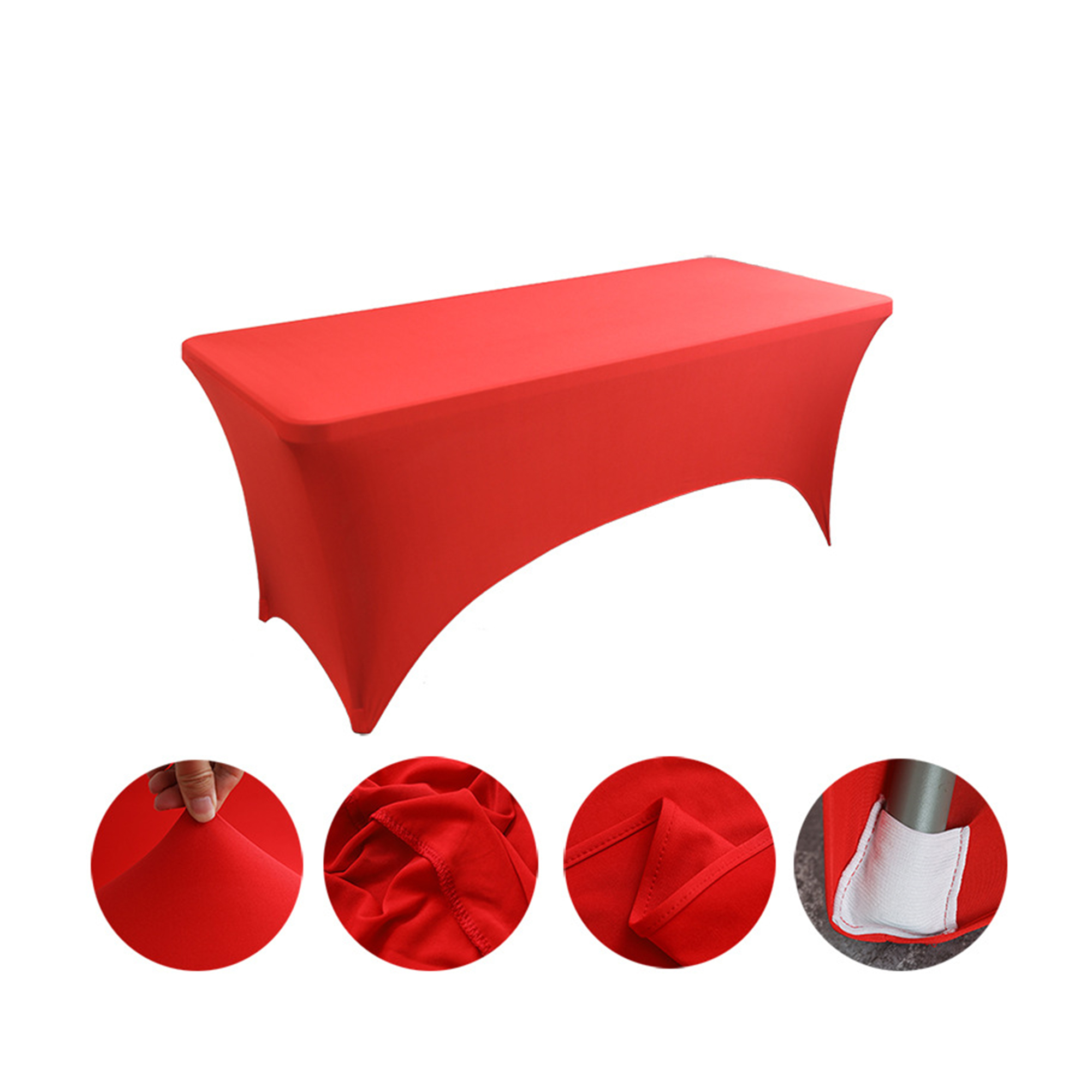 Six Foot Elastic Table Cover For Hotel And Restaurant Use 2