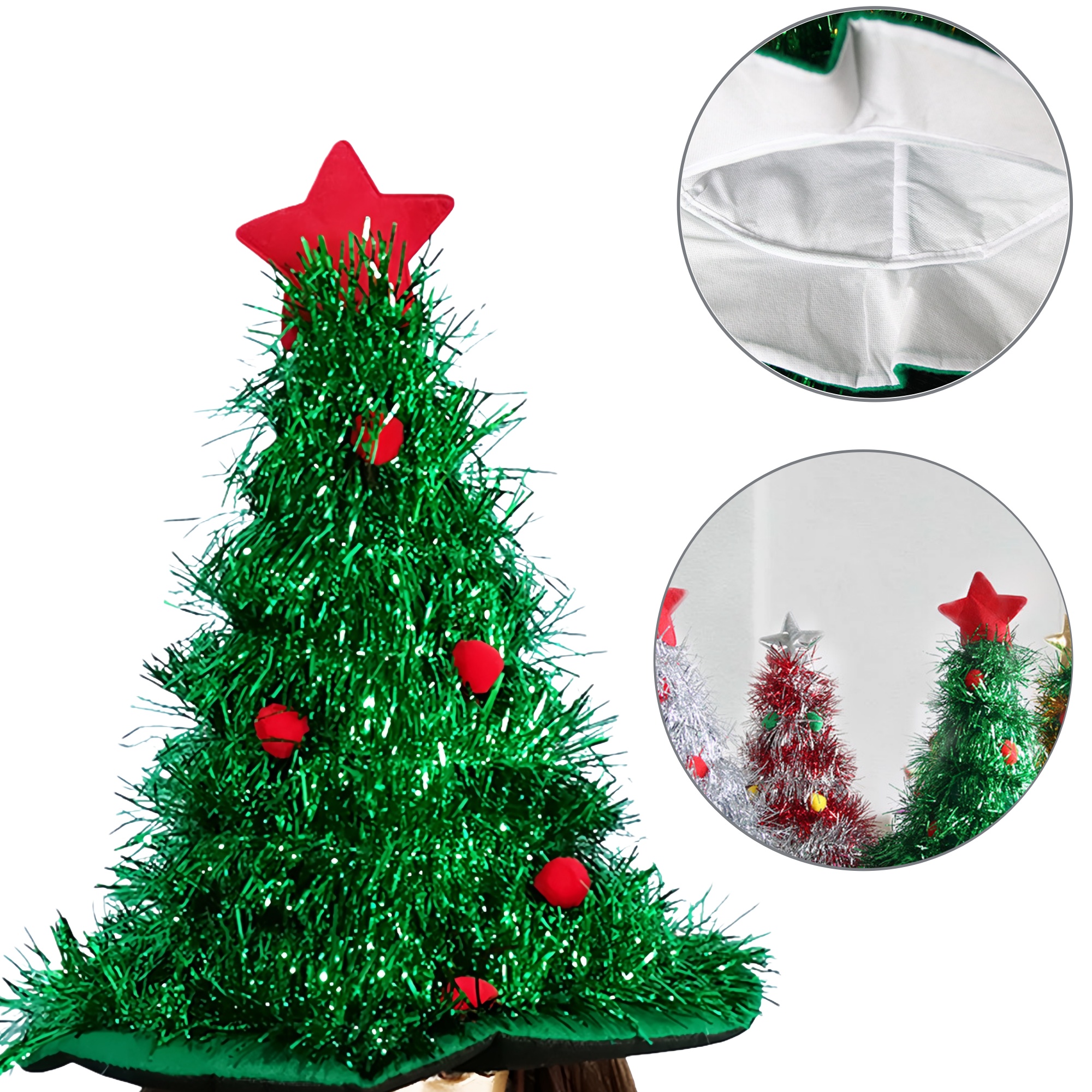 Christmas Tree Shaped Novelty Hat 2