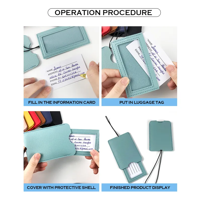PU Leather Luggage Tag 1