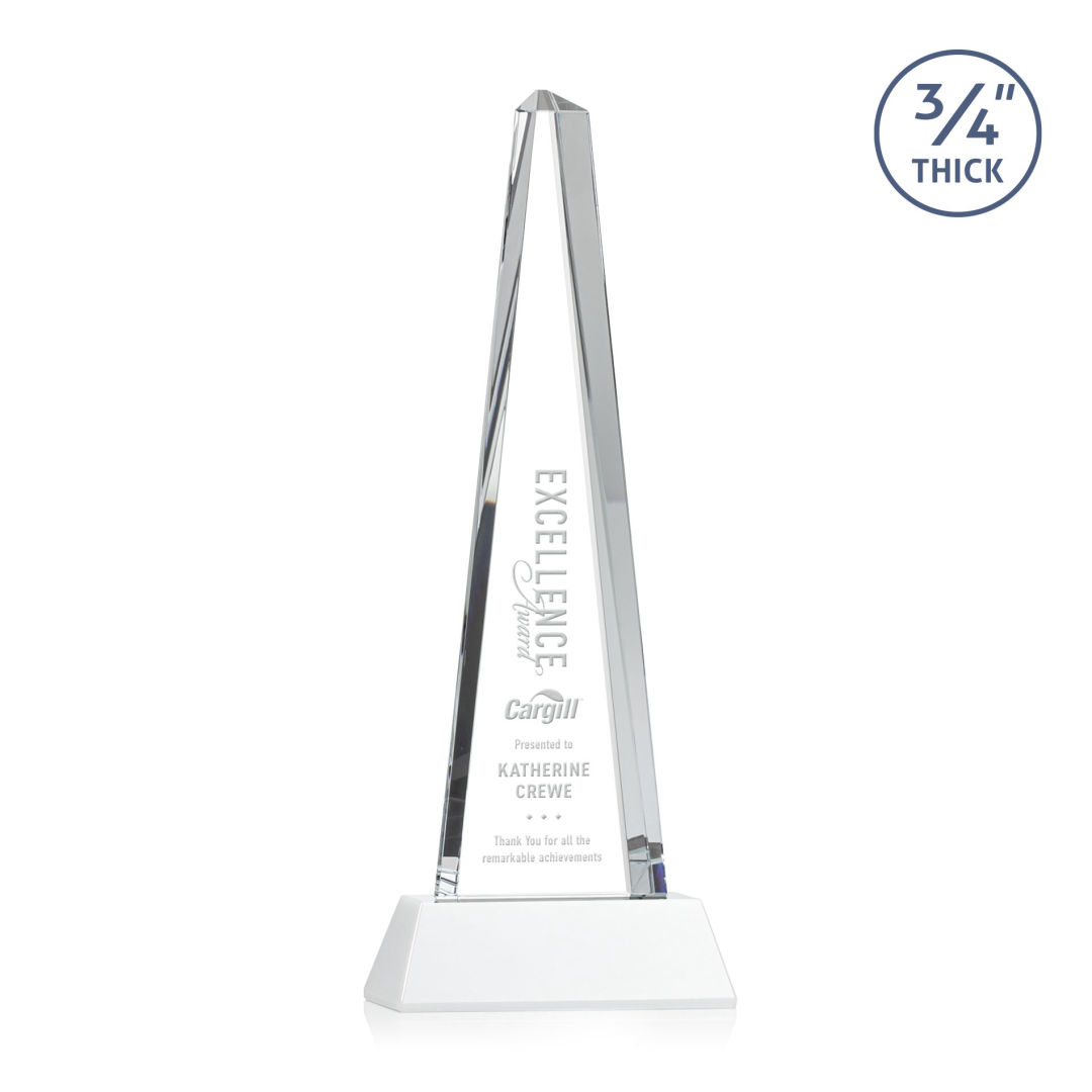 Majestic Tower Award on Newhaven Base - White 11