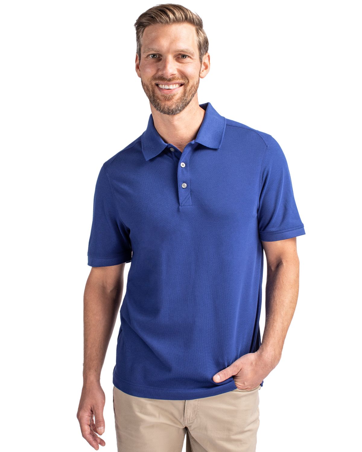 Cutter & Buck Advantage Epic Confidence Recycled Tri-Blend Pique Mens Big & Tall Polo Big & Tall 15