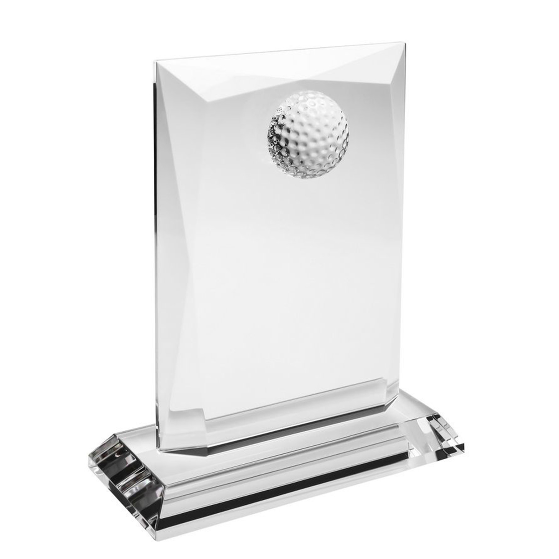 6 3/4" Crystal Award - Golf Prestige_D555CA 2