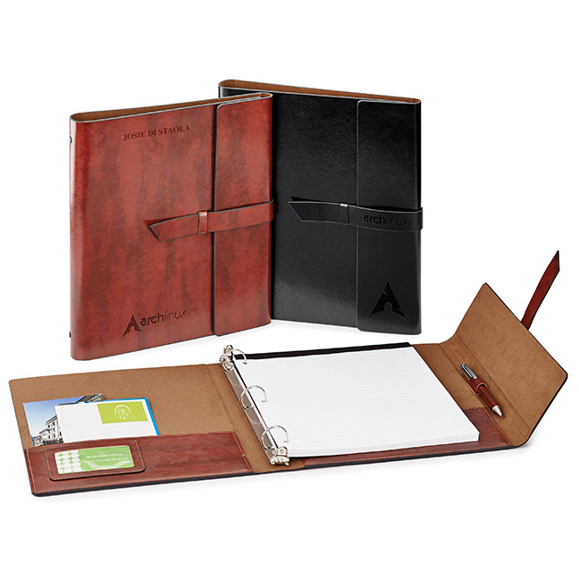 Fabrizio refillable portfolio/3-ring binder