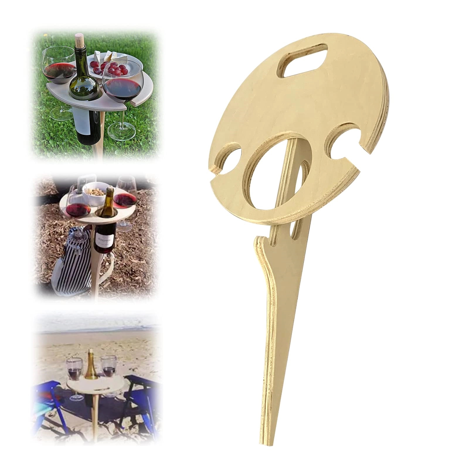 Portable Wine Table Outdoor 3